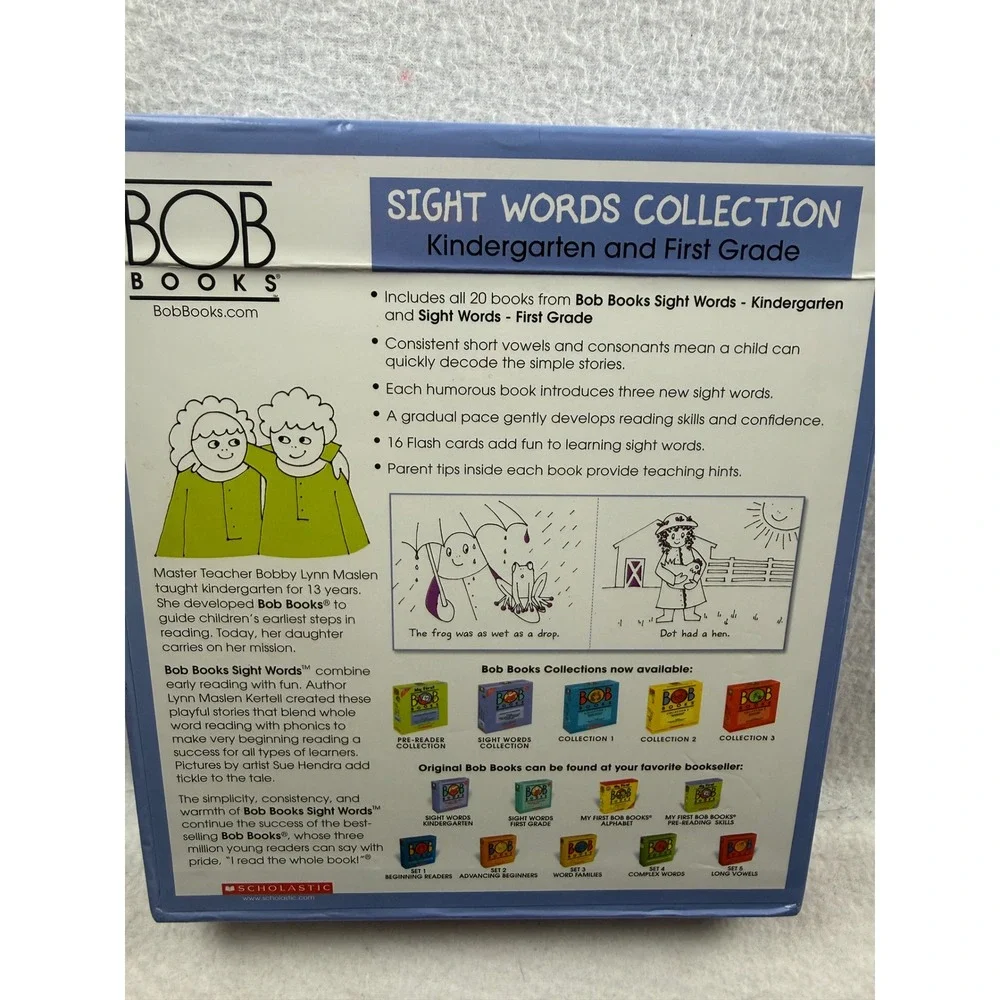 Bob Books Sight Words Collection Kindergarten First Grade Scholastic 20 Book Set